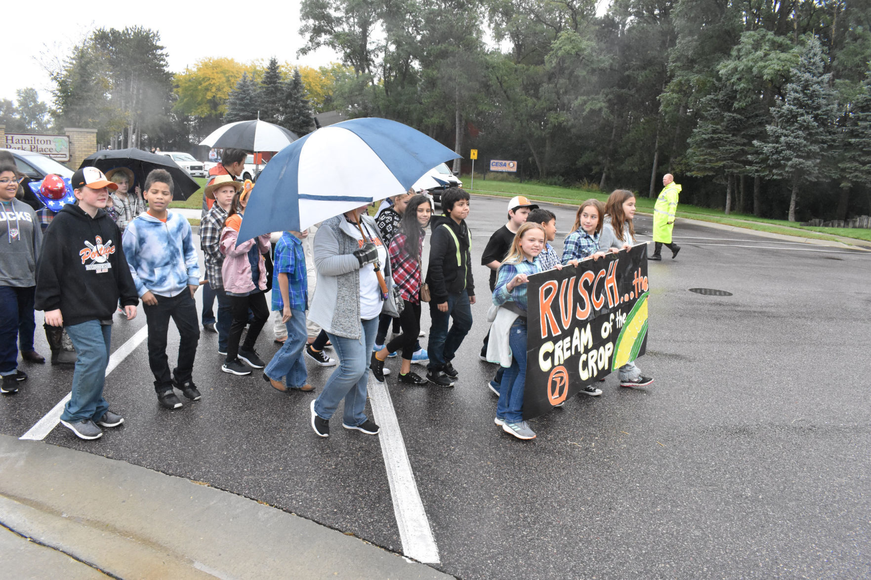 Homecoming Rusch in the rain